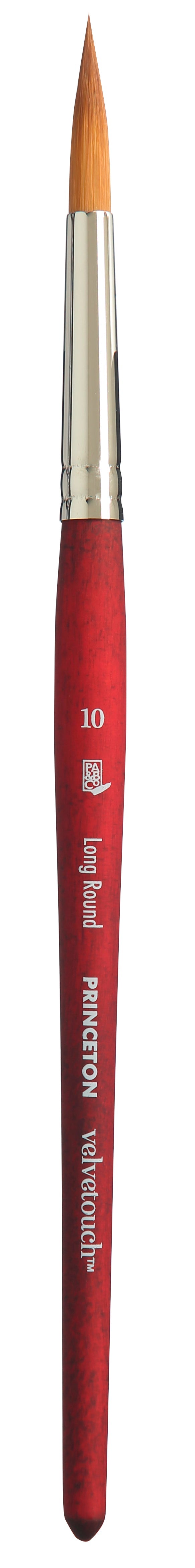 PRINCETON Velvetouch uniwersalny pędzel okrągły Long Round z krótką rączką – 10