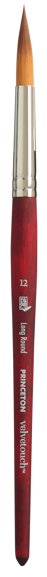 PRINCETON Velvetouch uniwersalny pędzel okrągły Long Round z krótką rączką – 12