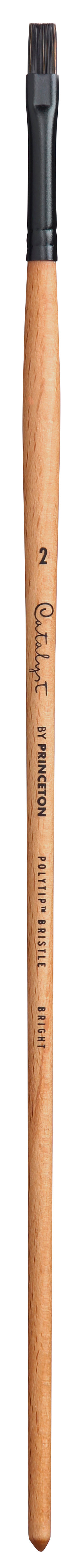 PRINCETON Catalyst Polytip pędzel płaski Bright z długim trzonkiem – 2