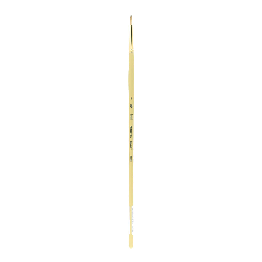 Pędzel olejny PRINCETON Imperial Round syntetyczny mongoose z długim trzonkiem – 4
