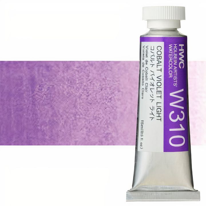 Profesjonalne farby akwarelowe Holbein Artists 15 ml – jasny kobaltowy fiolet