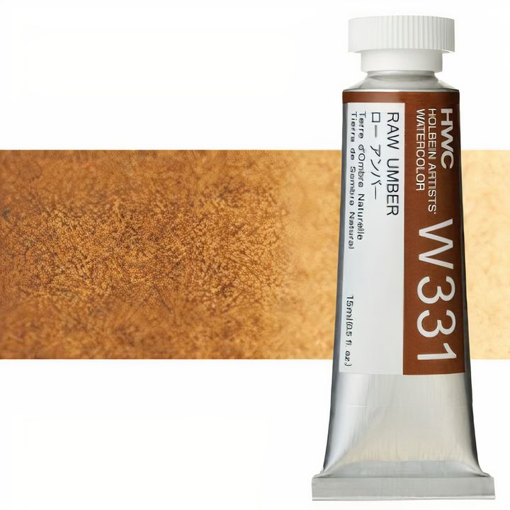 Profesjonalne farby akwarelowe Holbein Artists 15 ml – surova umbra