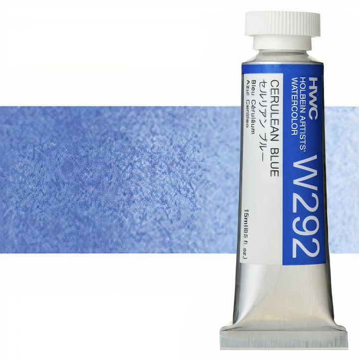 Profesjonalne farby akwarelowe Holbein Artists 15 ml – blankytna niebieska