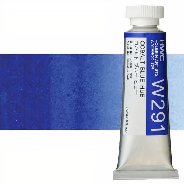 Profesjonalne farby akwarelowe Holbein Artists 15 ml – kobaltowy niebieski hue
