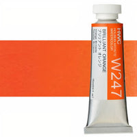 Profesjonalne farby akwarelowe Holbein Artists 15 ml – brilantna pomarańczowa