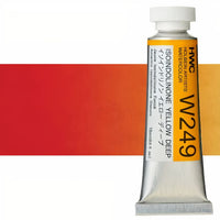Profesjonalne farby akwarelowe Holbein Artists 15 ml – izoindolinon ciemnożółty