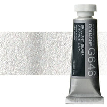 Profesjonalne farby gwaszowe Holbein Artists 15 ml – błyszcząca srebrna