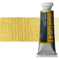 Profesjonalne farby gwaszowe Holbein Artists 15 ml – perłowa złota