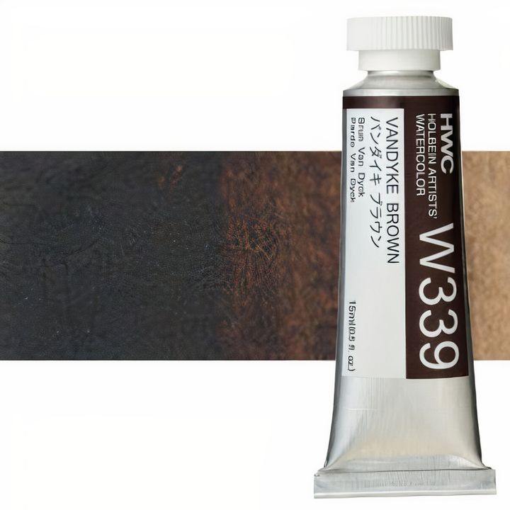 Profesjonalne farby akwarelowe Holbein Artists 15 ml | brązowe odcienie | Artmie
