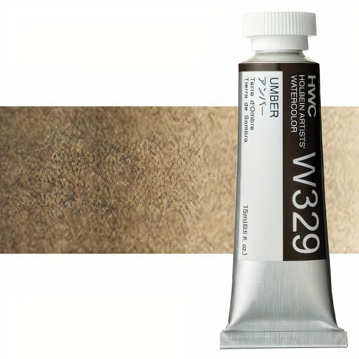 Profesjonalne farby akwarelowe Holbein Artists 15 ml | brązowe odcienie | Artmie