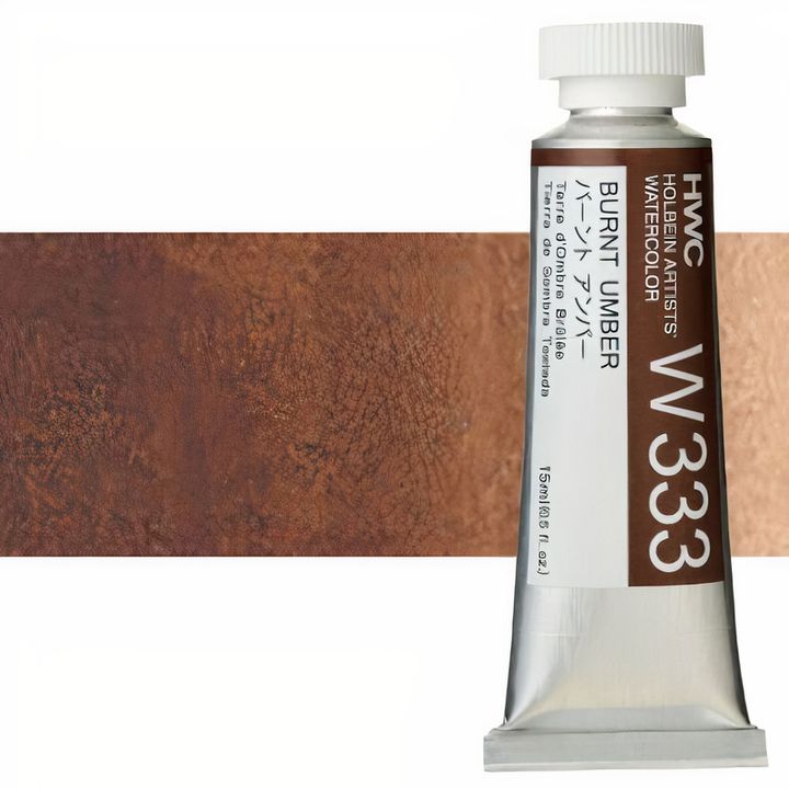 Profesjonalne farby akwarelowe Holbein Artists 15 ml | brązowe odcienie | Artmie