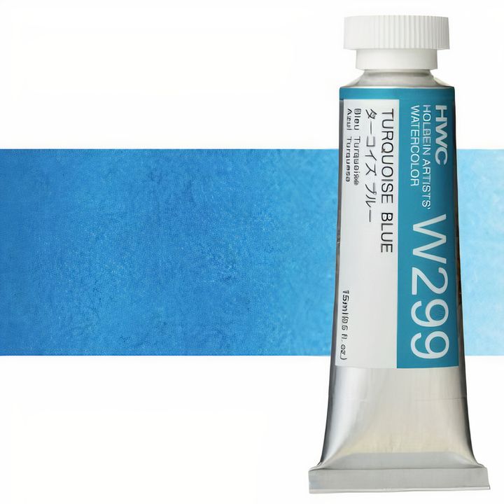 Profesjonalne farby akwarelowe Holbein Artists 15 ml | niebieskie odcienie | Artmie