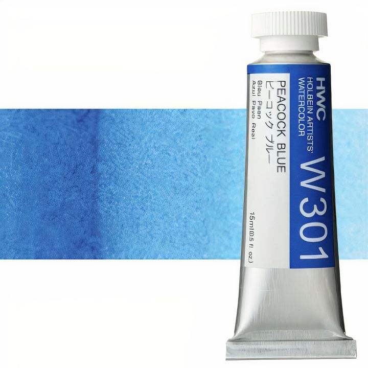 Profesjonalne farby akwarelowe Holbein Artists 15 ml | niebieskie odcienie | Artmie