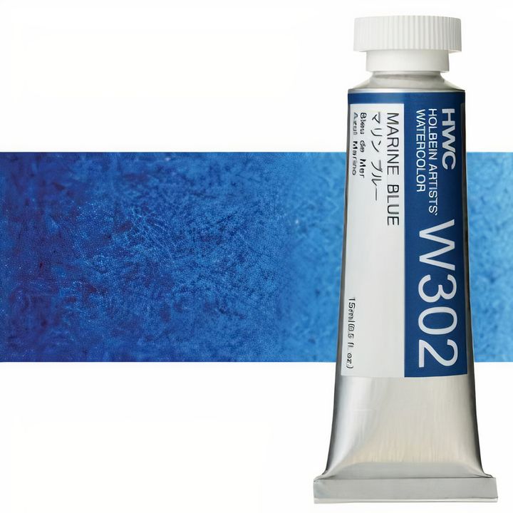 Profesjonalne farby akwarelowe Holbein Artists 15 ml | niebieskie odcienie | Artmie