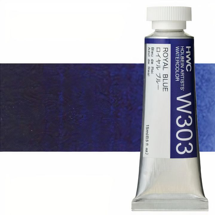 Profesjonalne farby akwarelowe Holbein Artists 15 ml | niebieskie odcienie | Artmie