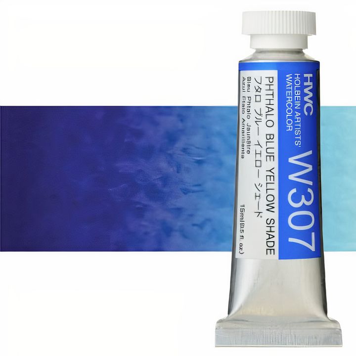 Profesjonalne farby akwarelowe Holbein Artists 15 ml | niebieskie odcienie | Artmie