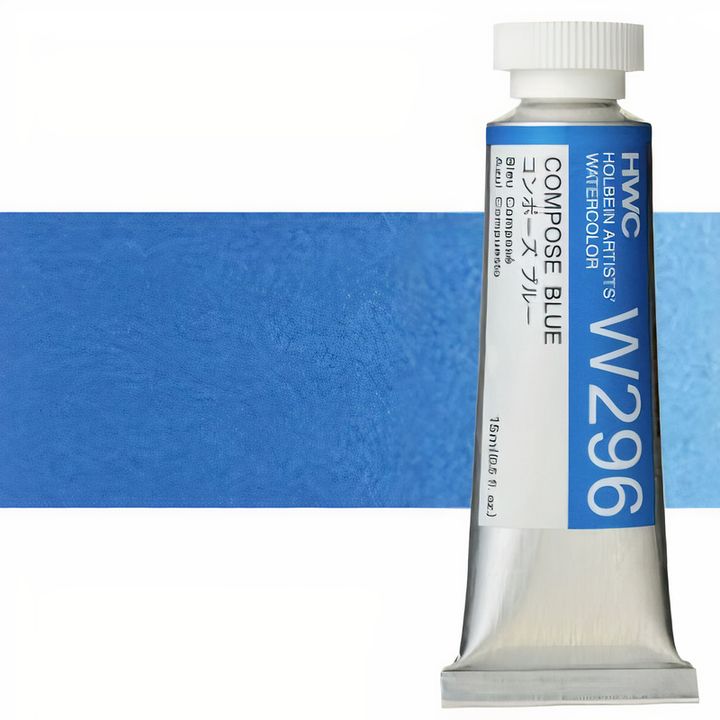 Profesjonalne farby akwarelowe Holbein Artists 15 ml | niebieskie odcienie | Artmie