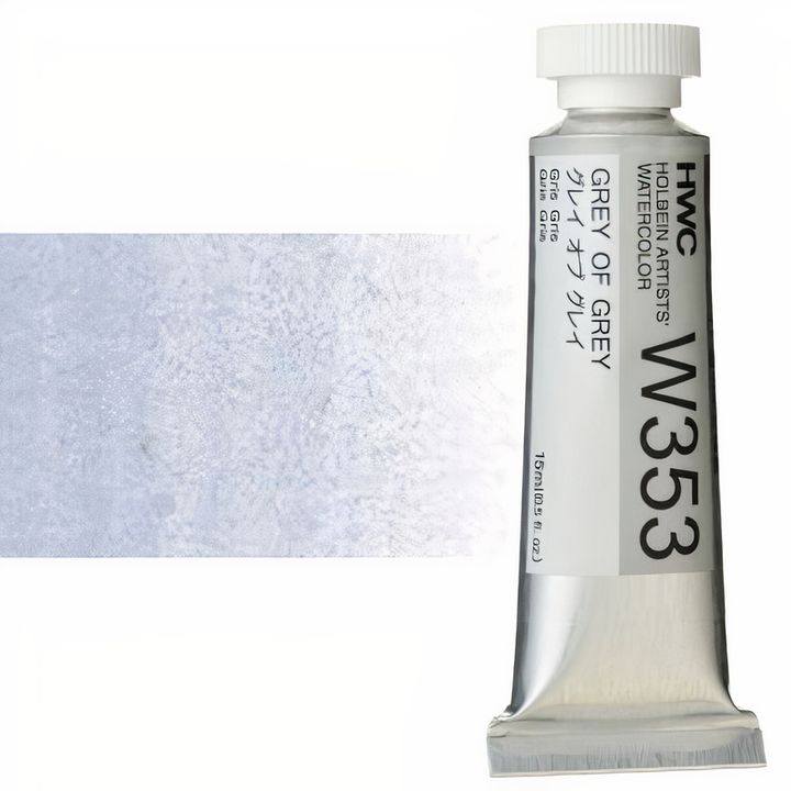 Profesjonalne farby akwarelowe Holbein Artists 15 ml | odcienie bieli i czerni | Artmie