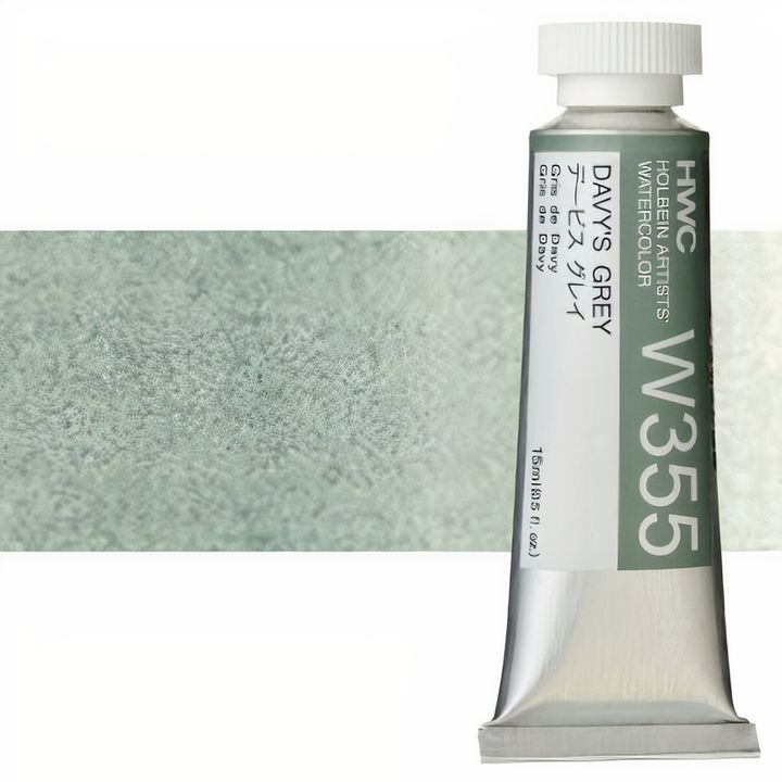 Profesjonalne farby akwarelowe Holbein Artists 15 ml | odcienie bieli i czerni | Artmie