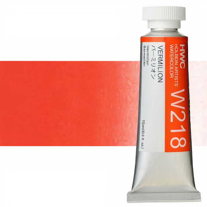 Profesjonalne farby akwarelowe Holbein Artists 15 ml | odcienie czerwieni | Artmie