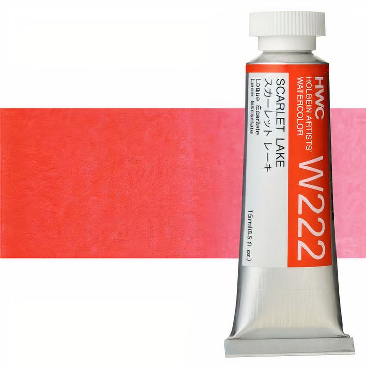 Profesjonalne farby akwarelowe Holbein Artists 15 ml | odcienie czerwieni | Artmie