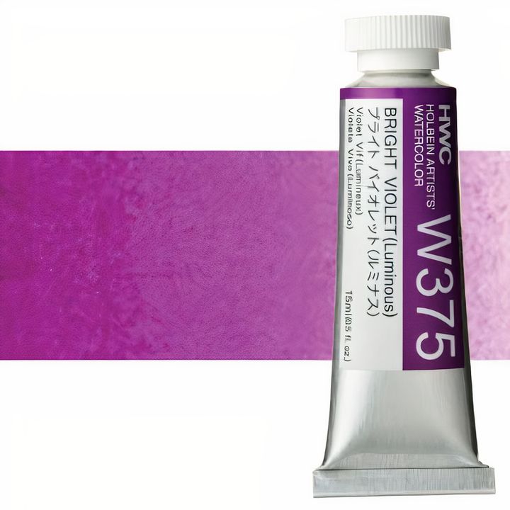 Profesjonalne farby akwarelowe Holbein Artists 15 ml | odcienie fioletu | Artmie