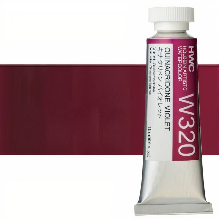 Profesjonalne farby akwarelowe Holbein Artists 15 ml | odcienie fioletu | Artmie