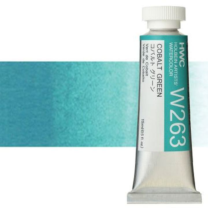Profesjonalne farby akwarelowe Holbein Artists 15 ml | odcienie zieleni | Artmie
