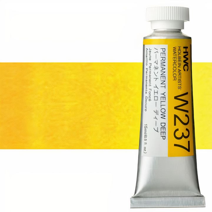 Profesjonalne farby akwarelowe Holbein Artists 15 ml | odcienie żółte | Artmie