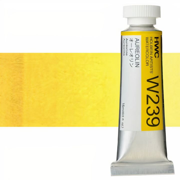Profesjonalne farby akwarelowe Holbein Artists 15 ml | odcienie żółte | Artmie