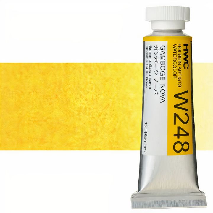 Profesjonalne farby akwarelowe Holbein Artists 15 ml | odcienie żółte | Artmie