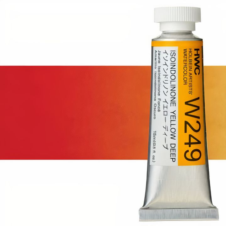 Profesjonalne farby akwarelowe Holbein Artists 15 ml | odcienie żółte | Artmie