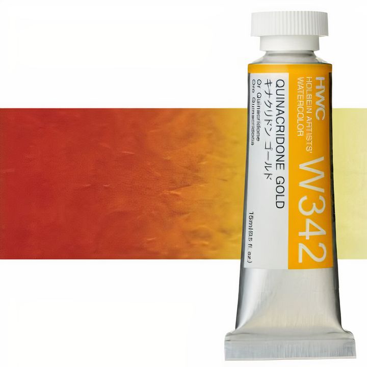 Profesjonalne farby akwarelowe Holbein Artists 15 ml | odcienie żółte | Artmie