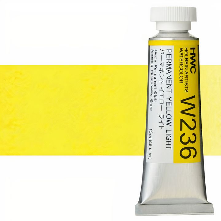 Profesjonalne farby akwarelowe Holbein Artists 15 ml | odcienie żółte | Artmie