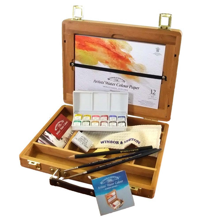 Profesjonalne farby akwarelowe Winsor & Newton Bamboo Box | Artmie