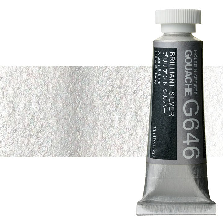 Profesjonalne farby gwaszowe Holbein Artists 15 ml | odcienie metaliczne | Artmie