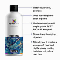Profesjonalne pouring medium PROFI od Kompozit | różne pojemności | Artmie