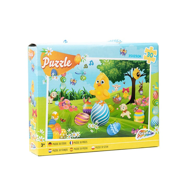 Puzzle wielkanocne dla dzieci od 3 lat / kurczaczek | Artmie