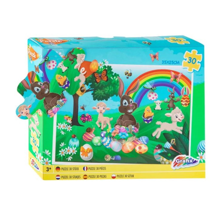 Puzzle wielkanocne dla dzieci od 3 lat / zajączek | Artmie
