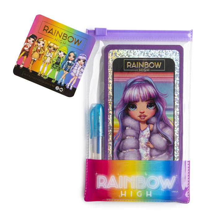 RAINBOW HIGH notatnik w kształcie telefonu z długopisem | Artmie