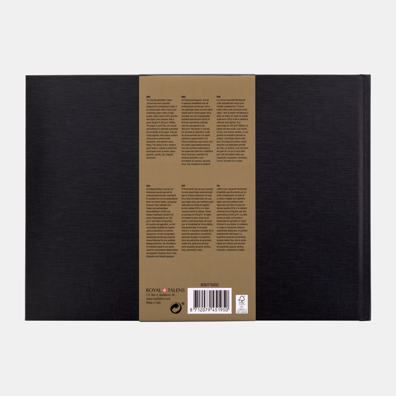 ROYAL TALENS Rembrandt blok akwarelowy CP 200 g/m² A4 klejony - 30 arkuszy