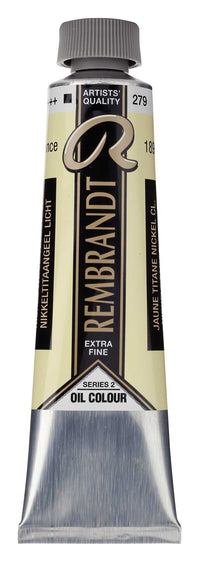 Farba olejna Rembrandt 40 ml – Nickel Titanium Yellow Light