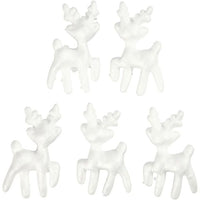 Renifer styropianowy 11,5 cm 5 szt. | Artmie