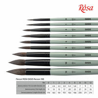 ROSA OASIS 188 Naturalna szczotka okrągła | Artmie