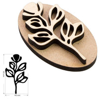 ROSA TALENT drewniany stempel nr 13 botaniczny 4,6x8 cm | Artmie