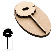 ROSA TALENT drewniany stempel nr 15 botaniczny 4x8 cm | Artmie