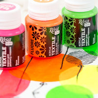 ROSA TALENT Fluorescencyjna farba akrylowa do tekstyliów 20 ml | Artmie