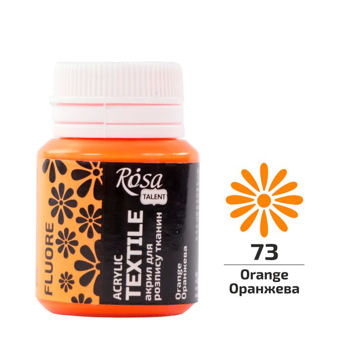 ROSA TALENT Fluorescencyjna farba akrylowa do tekstyliów 20 ml | Artmie