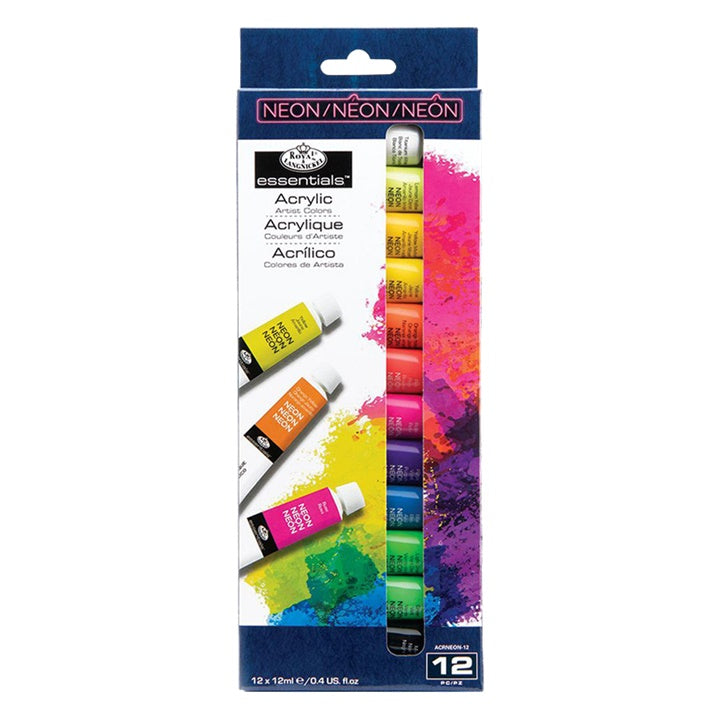 Royal &amp; Langnickel Neon Acrylic Paints 12 x 12 ml | Artmie
