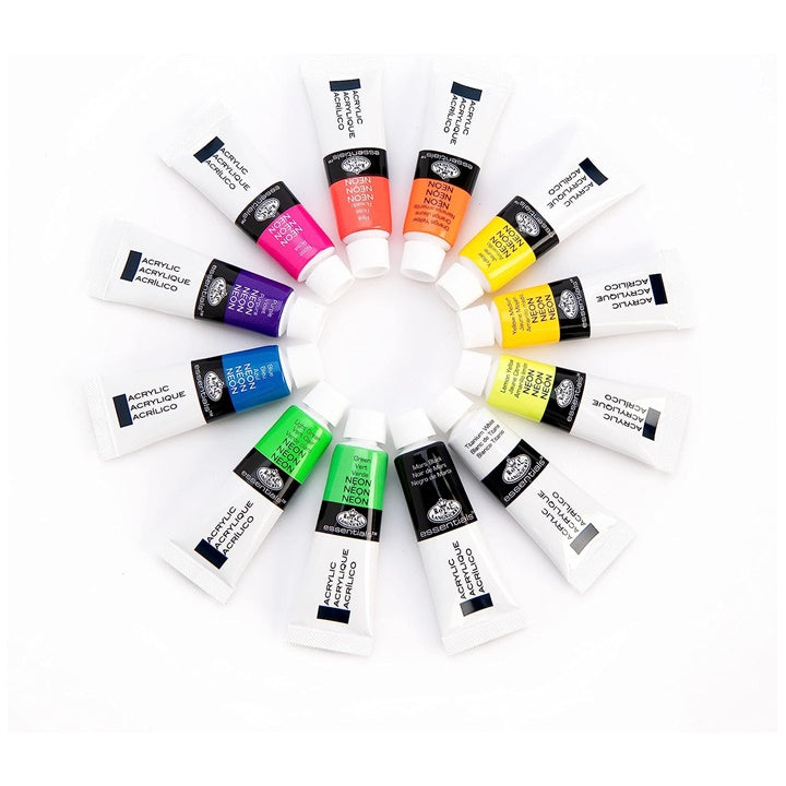 Royal &amp; Langnickel Neon Acrylic Paints 12 x 12 ml | Artmie